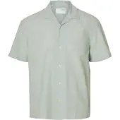 Selected Slhrelaxsun Shirt Ss Resort - Green - S