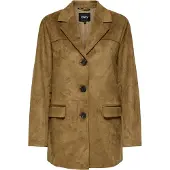 ONLY Onltulip Faux Suede Blazer Coat Otw - Brown - S