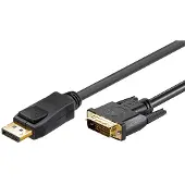 Goobay DisplayPort/DVI-D-sovitinkaapeli 1.2, kullattu