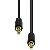ProXtend Mini-Jack 3-Pin Slim Cable M-M Black 1.5M