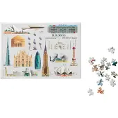Printworks Puzzle - Iconic Buildings - Multi/patterned - 20.5X 3.7X 29.5CM