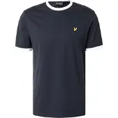 Lyle & Scott Ringer T-Shirt - Navy - M