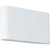 QAZQA Seinävalaisin valkoinen 17,5 cm sis. LED IP65 - Batt