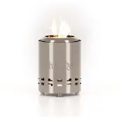 HerQs Smokeless FirePit - Mighty - Silver
