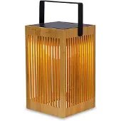 Newgarden Okinawa -LED-aurinko-pöytälamppu bambua Okinawa, himmennettävä, Vaalea puu, Bambu, pöytävalaisin