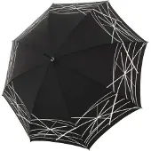 Doppler Elegance Pitkävartinen sateenvarjo 91 cm Musta