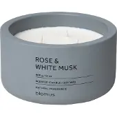 Blomus Scented Candle Flintstone Rose White Musk 400 g