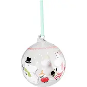 Muurla - Muumi Joulupallo 9 cm Juhlahumua
