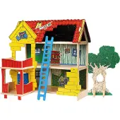 Peppi Pitkätossu Pippi Villa Villekulla - Multi/patterned - ONE SIZE