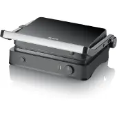 Severin Grilli - KG2398 - Kypsenn yüzho 30x22cm - Irrotettavat levyt - Keraaminen pinnoite - 1800W