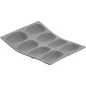 De Buyer - Elastomoule Madeleine-vuoka 8 leivonnaista