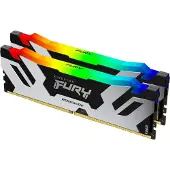 Kingston 96GB (2X48GB) DDR5 6000MT/S CL32 2RX8 FURY RENEGADE XMP, SILVER/BLACK (RGB) (KF560C32RSAK2-96)