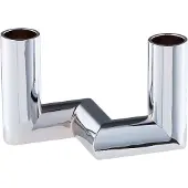Uyuni Lighting - Matrix Kynttilänjalka 2 kynttilää 7,5 cm Hopea