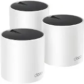 TP-LINK DECO X55 (3-Pack), Valkoinen, Sisäinen, Verkkoreititin, Kaksitaajuus (2,4 GHz/5 GHz), Wi-Fi 6 (802.11ax), 3000 Mbit/s