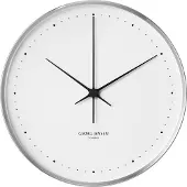 Georg Jensen Henning Koppel seinäkello, 40 cm, ruostumaton teräs - valkoinen