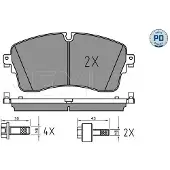 Meyle Jarrupalasarja (4kpl), levyjarru 025 224 8517/PD
