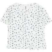 Kids Only Kogbella Life Short Aop S/S Top Jrs Noos - White - 122-128