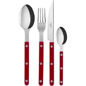 Sabre Bistrot Solid ruokailuvälinesarja 4 osaa, burgundy