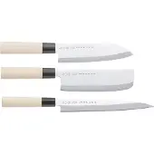 Satake Houcho -veitsisetti, nakiri, sashimi & santoku 3 osaa