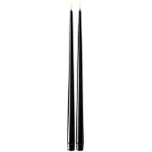 DeluxeHomeart - LED Antiikkikynttilä 2,2x28cm 2 kpl Musta