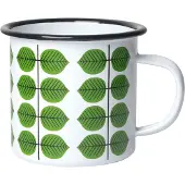 Pluto Design Berså emalimuki Valkoinen-vihreä