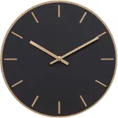 Hemverk - Nero Seinäkello 28 cm Musta/Kupari