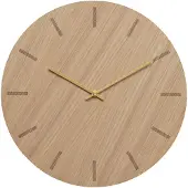 Hemverk - Light Oak Seinäkello 38 cm Vaalea tammi/Kulta