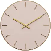 Hemverk - Powder Seinäkello 28 cm Vaaleanpunainen/Kulta