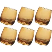 Sagaform lasit pyöristetyllä pohjalla 30 cl 6-pack. Amber