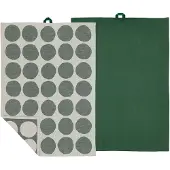 Södahl Viskestykke Bubbles 2 Stk. - Green - 50X70CM x 70