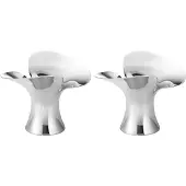 Georg Jensen - Bloom Botanica Kynttilänjalka 2 kpl Ruostumaton