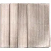 Chamois - Stripe Lautasliina 50x50 cm 4 kpl Light Brown
