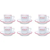 Smeg - Espressokuppi 7,5 cl 6 kpl Valkoinen