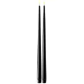 Deluxe Home Art - Real Flame LED Kynttilä 38cm 2 kpl Musta