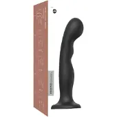Strap-On-Me - dildo - taipuisa, imukupilla - musta - P&G L