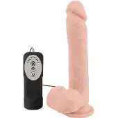 Medical Silicone Medical Thrusting - imukuppikiinnitteinen, työntävä-pyörivä vibraattori (ihonvärinen)