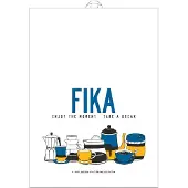 Citronelles - Fika Keittiöpyyhe 50x70 cm Sininen/Keltainen