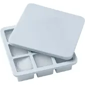 Rig-Tig Freeze-It Isterningbakke Med Låg Light Blue - Blue - 19X19X5CM