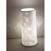 FABAS LUCE Pöytävalaisin Micol, Valkoinen/opaali, Olohuone/ruokailutila, Keraaminen, Moderni
