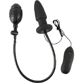 You2Toys - anustappi vibraattori pumpattava musta