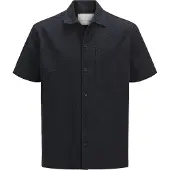 Jack & Jones Jprcceaston Seersucker S/S Shirt Ln - Black - S
