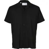 Selected Slhreg-Air Shirt Ss Mix - Black - M