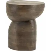 By-Boo Side table Cobble - brown 37x30x46 cm