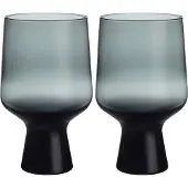 Iittala Solare lasi jalalla 40 cl 2-pack Teräksenvärinen.