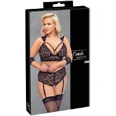 Cottelli Bondage Plus Size - pitsialusasu (musta) - 3XL