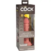 King Cock Elite 6 - imukupillinen vibraattori (15 cm) - luonnonvärinen