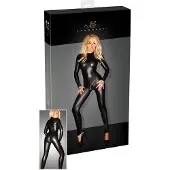 Noir - kiiltävä pitkähihaiset catsuit - musta - M
