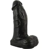 Realistixxx Real Giant - realistinen dildo kiveksillä - 22 cm - musta