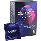 Durex Intense - kondomi - kuvioitu ja nystyröity - 16 kpl