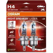 Osram Halogeenipolttimo H4 Night Breaker Laser Next Gen (2 kpl) - VW - Toyota - Ford - Renault - Volvo - Skoda - Opel - Audi